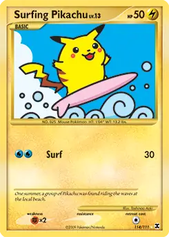 Surfing Pikachu Secret