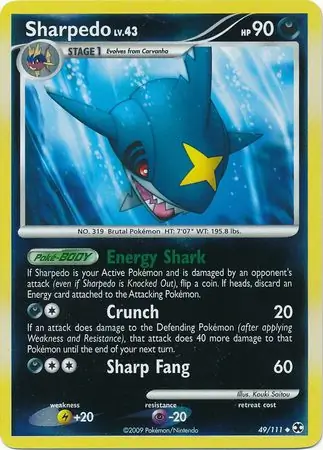Sharpedo Reverse Holo