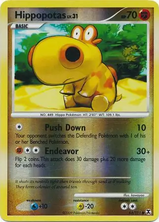 Hippopotas Reverse Holo