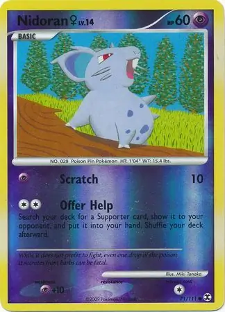 Nidoran F Reverse Holo