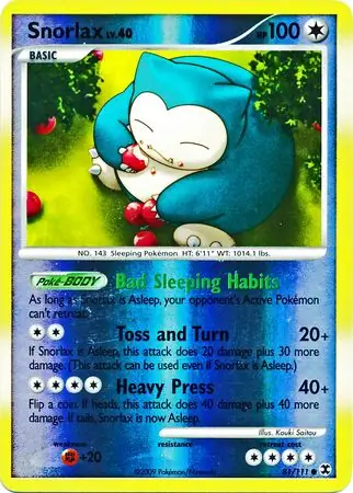 Snorlax Reverse Holo