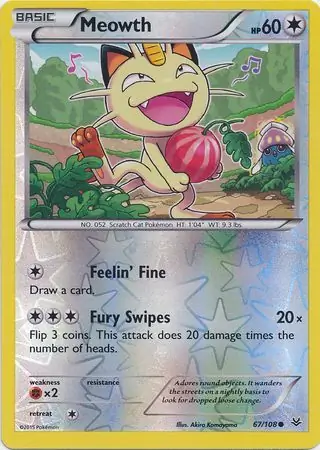 Meowth Reverse Holo