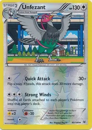 Unfezant Reverse Holo