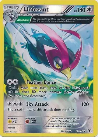 Unfezant Reverse Holo