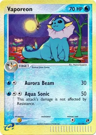 Vaporeon Reverse Holo