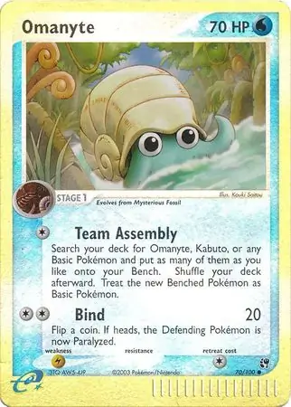 Omanyte Reverse Holo