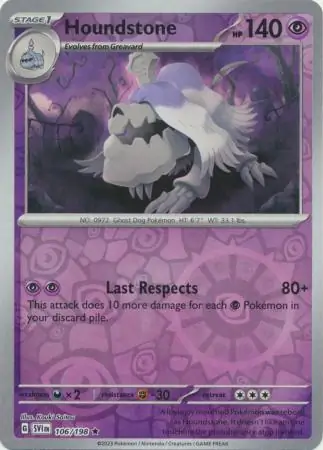 Houndstone Reverse Holo