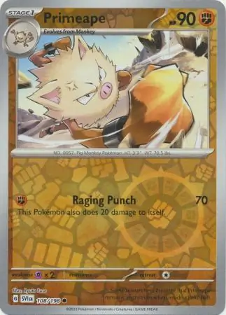 Primeape Reverse Holo