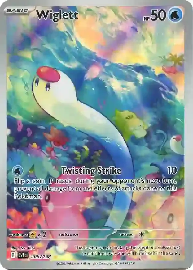 Wiglett Pokemon card from Scarlet & Violet Base