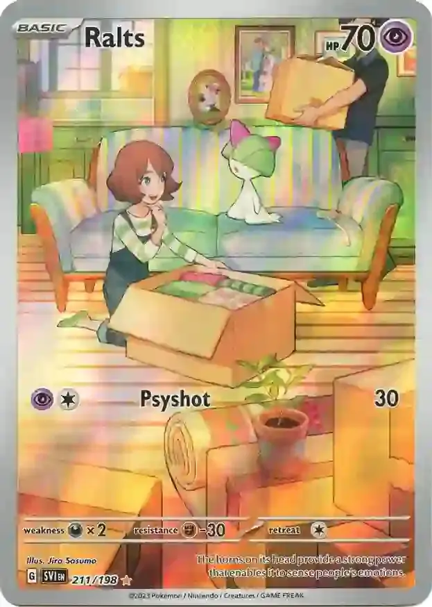 Ralts Pokemon card from Scarlet & Violet Base