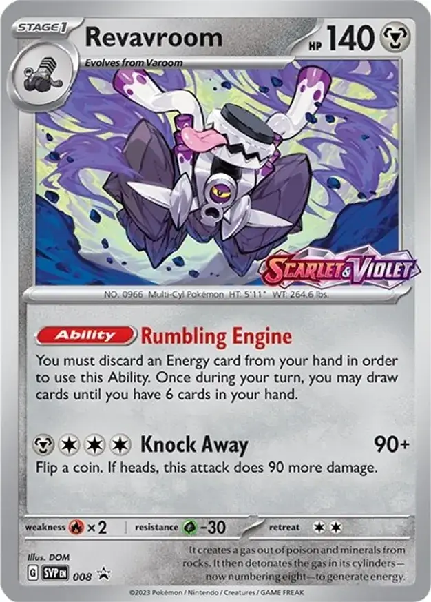 Revavroom Pokemon card from Scarlet & Violet Promos
