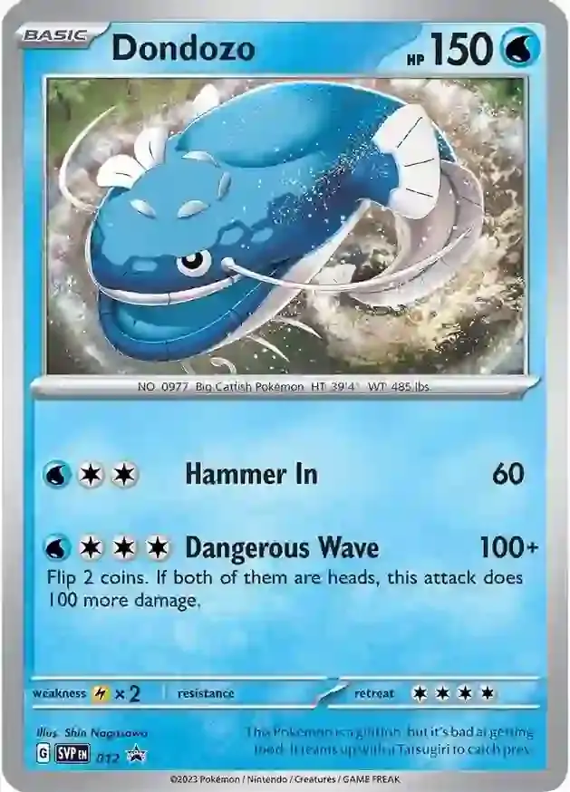 Dondozo Pokemon card from Scarlet & Violet Promos