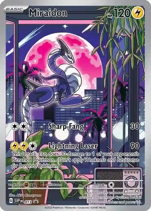 Miraidon Pokemon card from Scarlet & Violet Promos