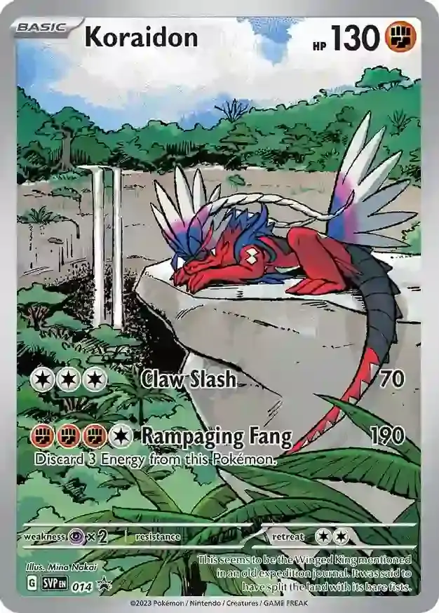 Koraidon Pokemon card from Scarlet & Violet Promos