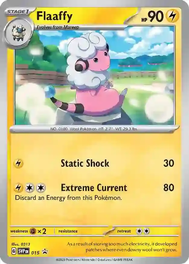 Flaaffy Pokemon card from Scarlet & Violet Promos