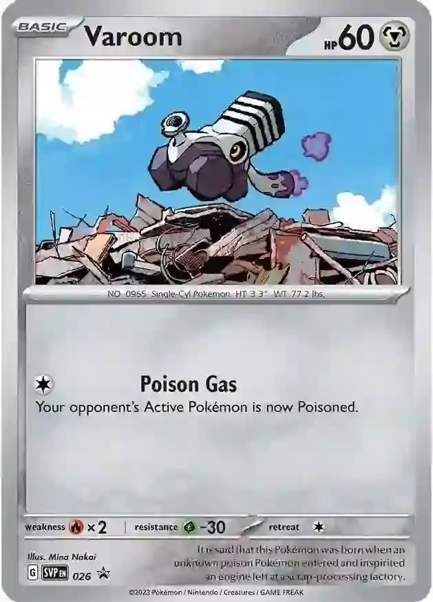 Varoom Pokemon card from Scarlet & Violet Promos