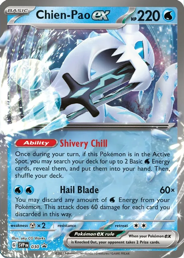 Chien-Pao ex Pokemon card from Scarlet & Violet Promos