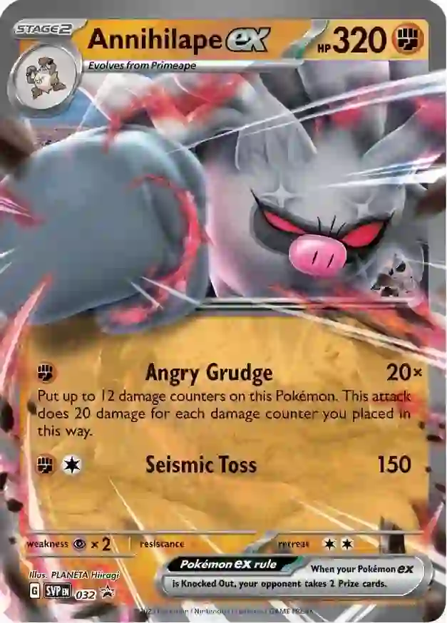 Annihilape ex Pokemon card from Scarlet & Violet Promos