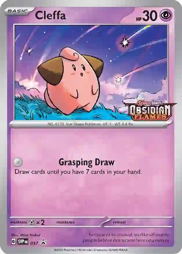 Cleffa Pokemon card from Scarlet & Violet Promos