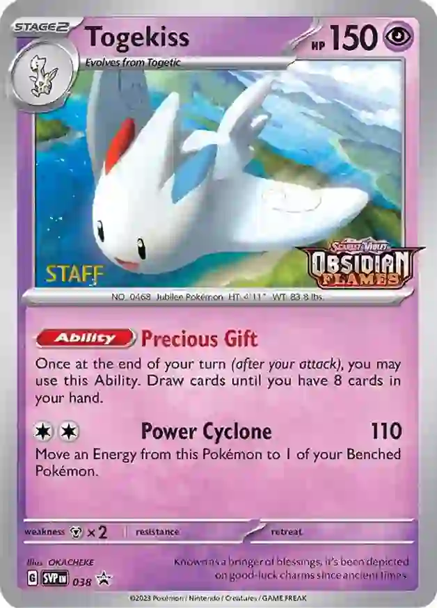 Togekiss Pokemon card from Scarlet & Violet Promos