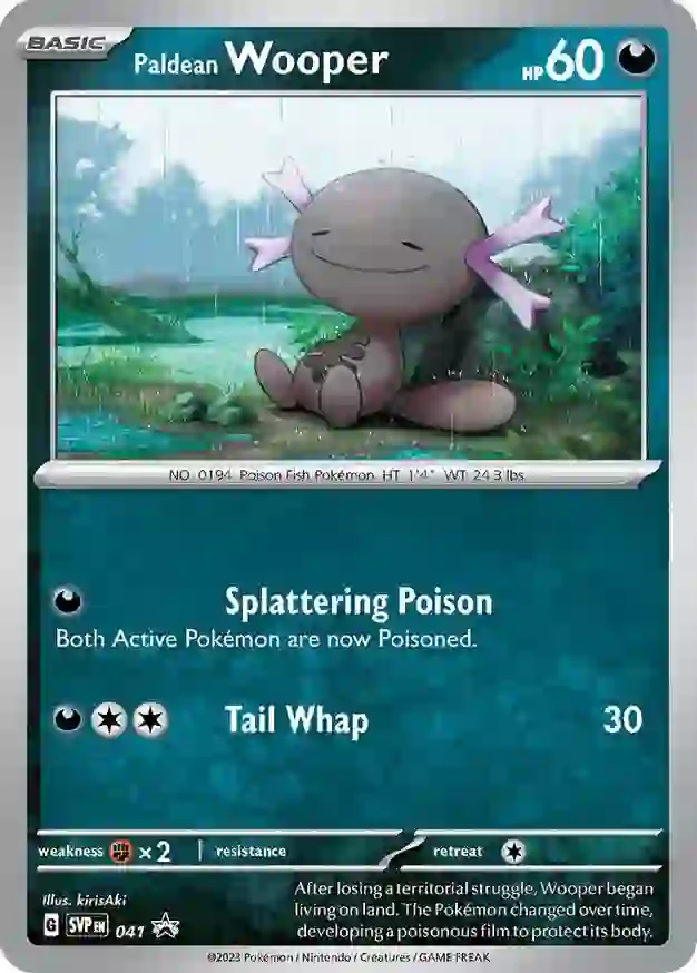 Paldean Wooper Pokemon card from Scarlet & Violet Promos
