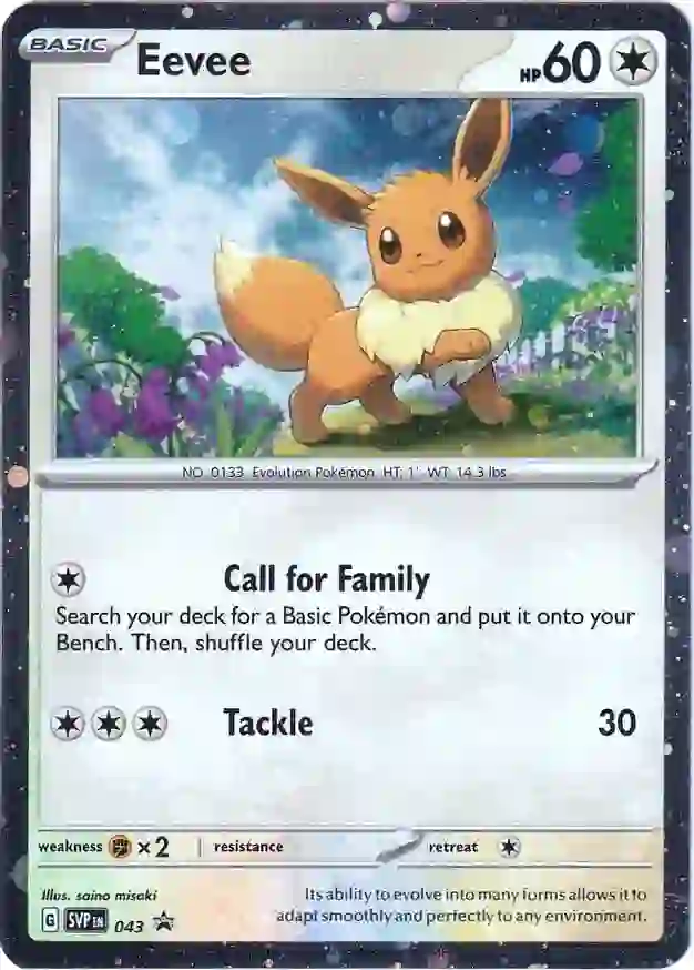 Eevee Pokemon card from Scarlet & Violet Promos