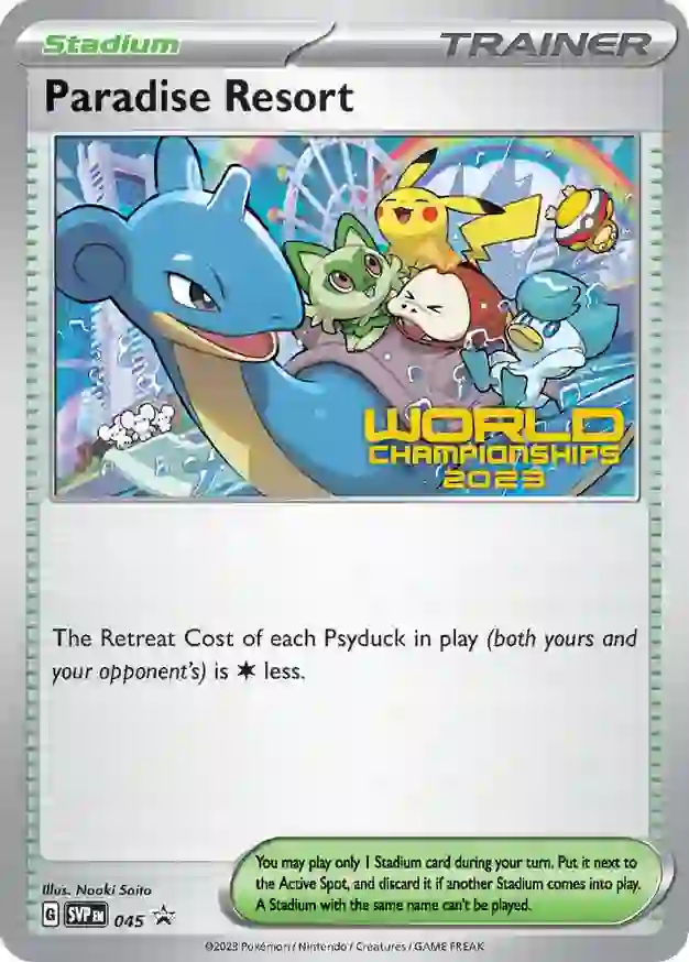Paradise Resort Pokemon card from Scarlet & Violet Promos