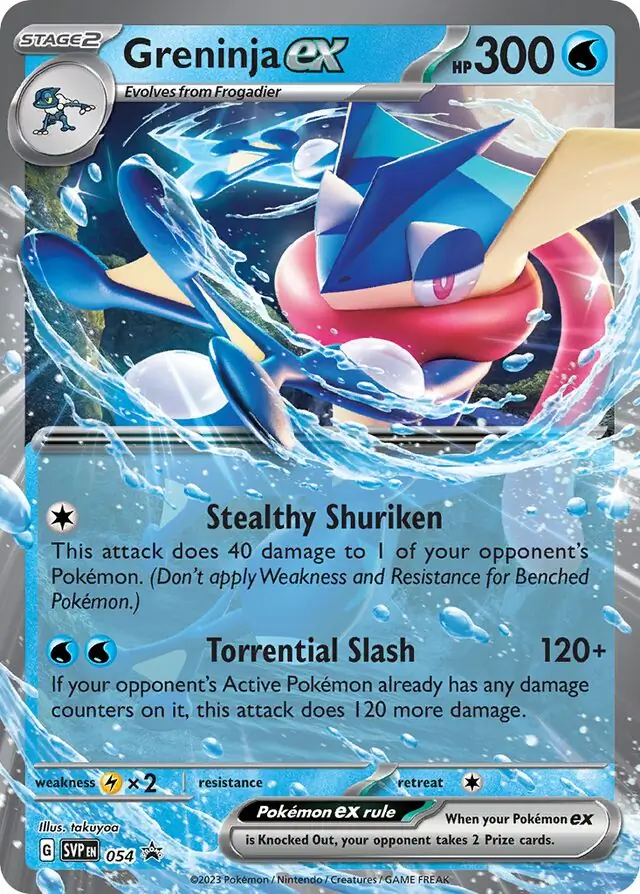 Greninja ex Pokemon card from Scarlet & Violet Promos