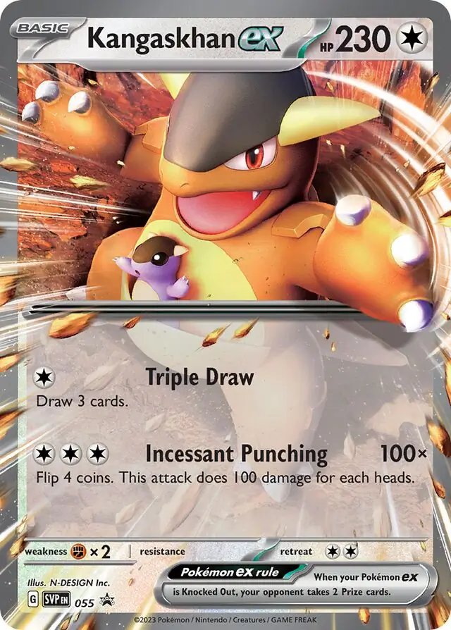 Kangaskhan ex Pokemon card from Scarlet & Violet Promos