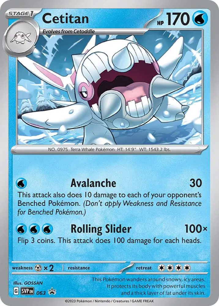 Cetitan Pokemon card from Scarlet & Violet Promos