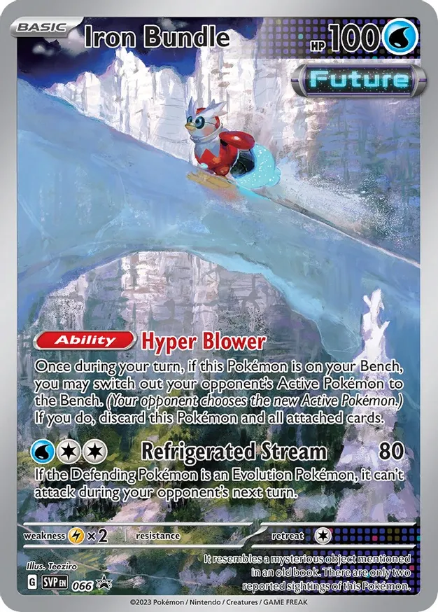 Iron Bundle Pokemon card from Scarlet & Violet Promos