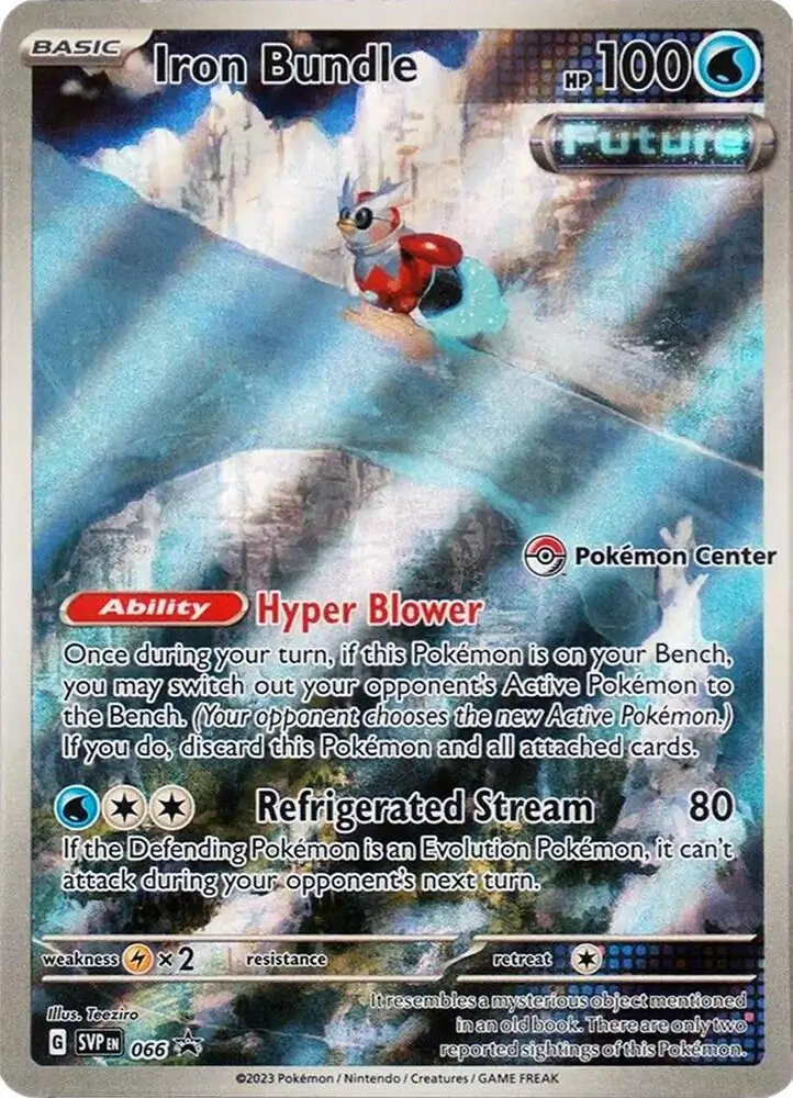 Iron Bundle Pokemon Center Pokemon card from Scarlet & Violet Promos