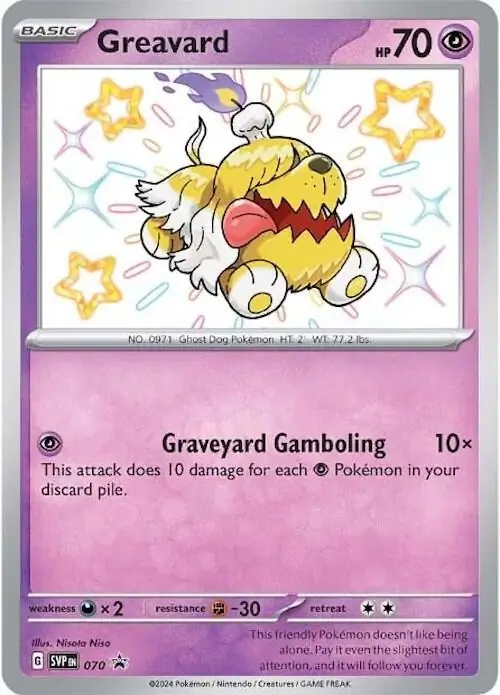 Greavard Pokemon card from Scarlet & Violet Promos