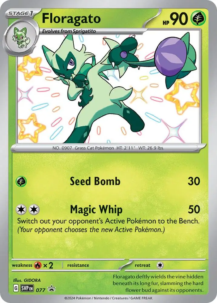 Floragato Pokemon card from Scarlet & Violet Promos