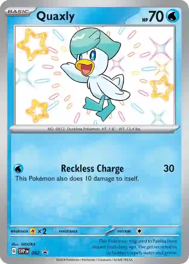 Quaxly Pokemon card from Scarlet & Violet Promos