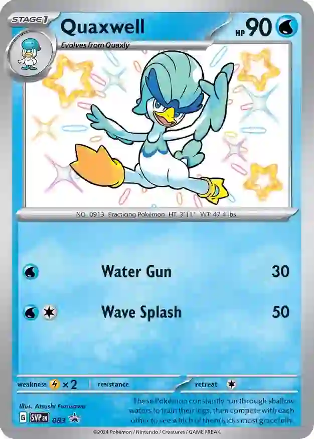 Quaxwell Pokemon card from Scarlet & Violet Promos