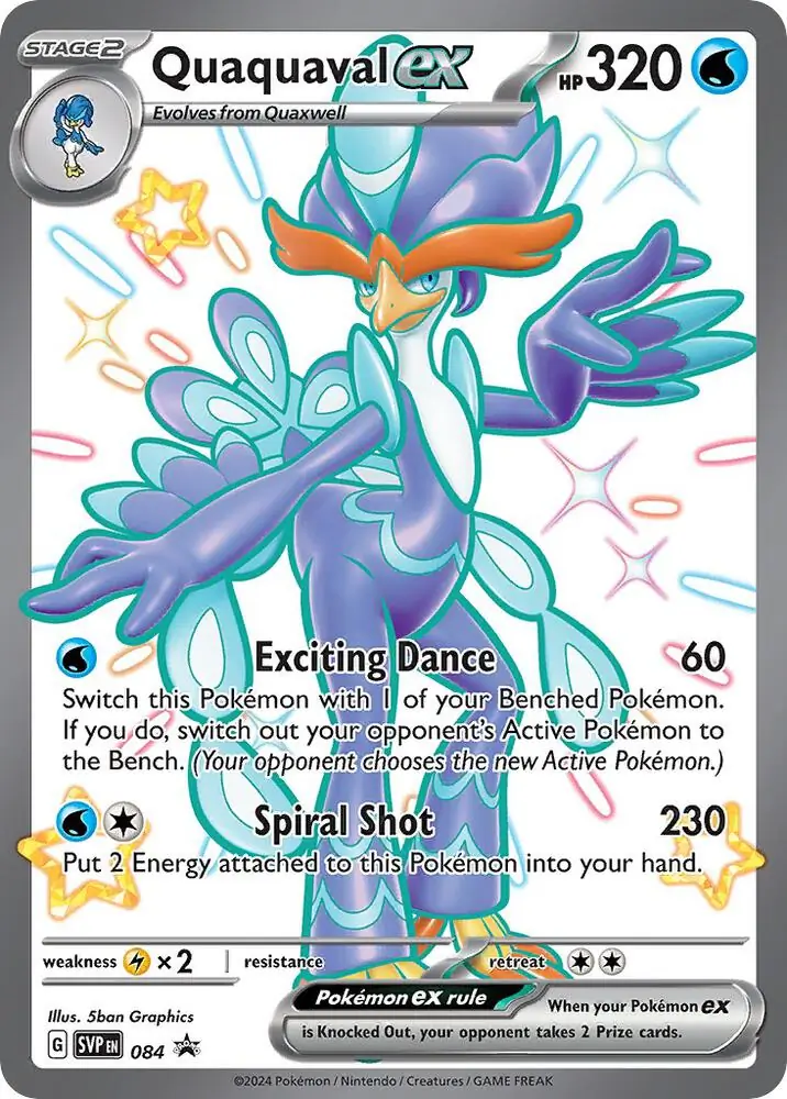 Quaquaval ex Pokemon card from Scarlet & Violet Promos