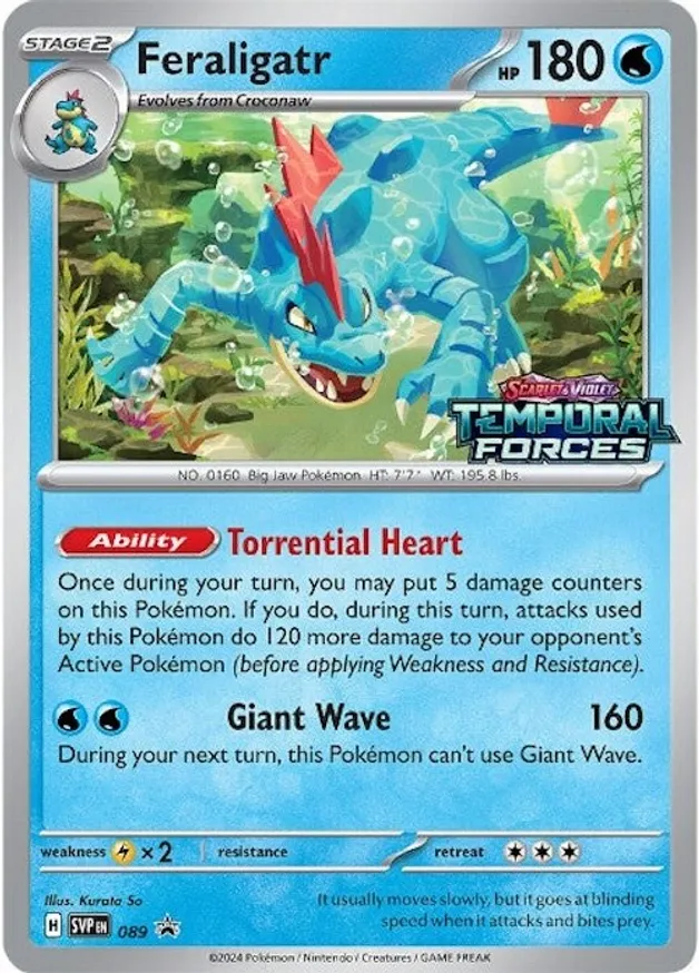 Feraligatr Pokemon card from Scarlet & Violet Promos
