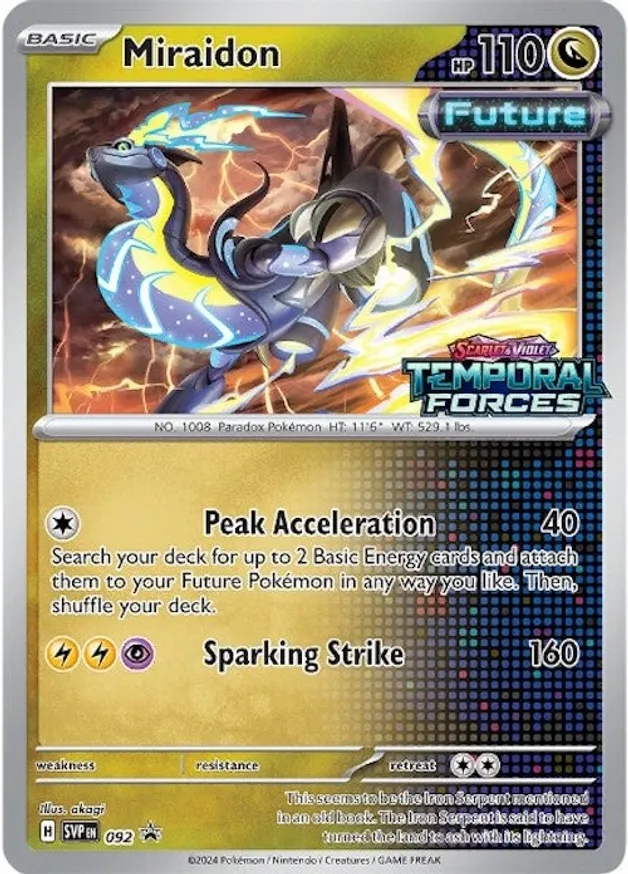 Miraidon Pokemon card from Scarlet & Violet Promos