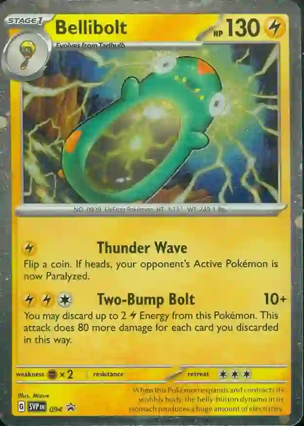 Bellibolt Pokemon card from Scarlet & Violet Promos