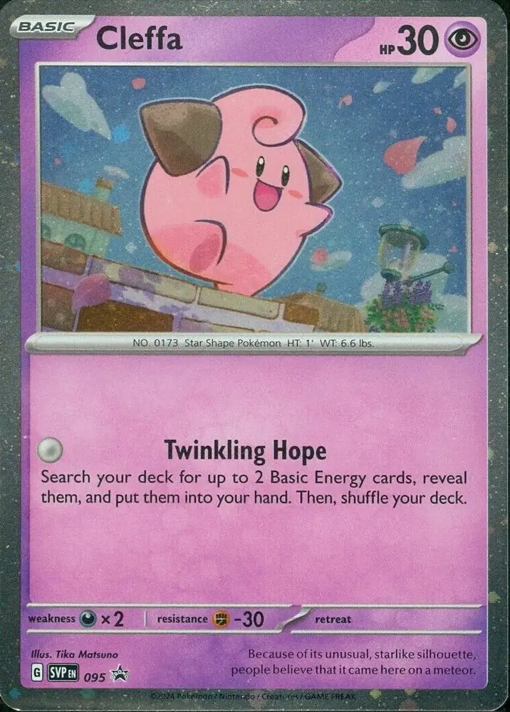 Cleffa Pokemon card from Scarlet & Violet Promos