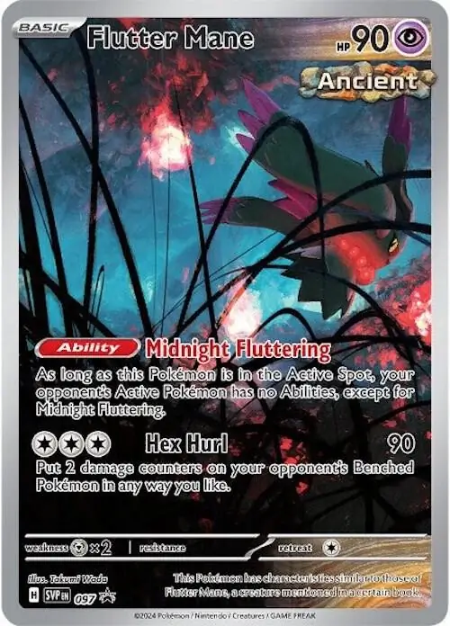 Flutter Mane Pokemon card from Scarlet & Violet Promos