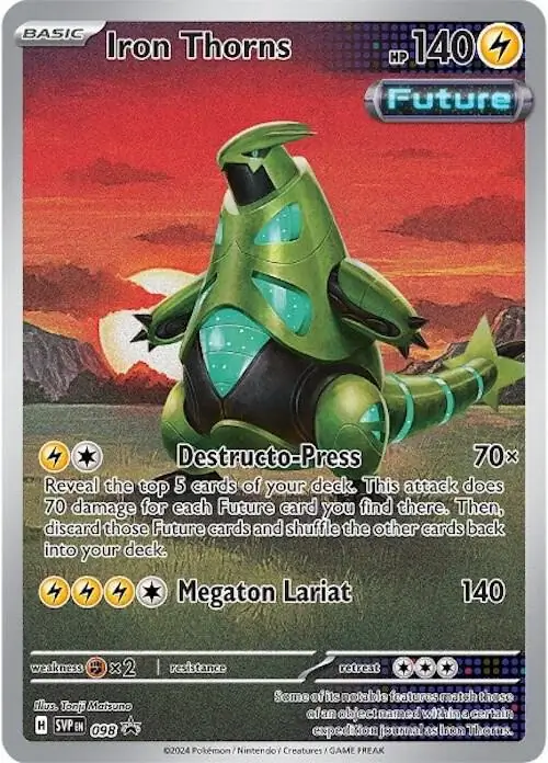 Iron Thorns Pokemon card from Scarlet & Violet Promos