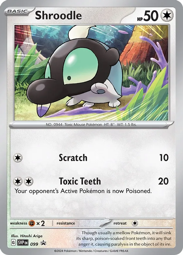 Shroodle Pokemon card from Scarlet & Violet Promos