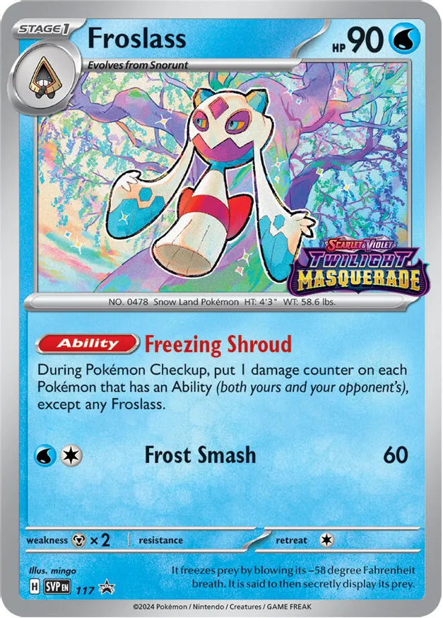 Froslass Pokemon card from Scarlet & Violet Promos