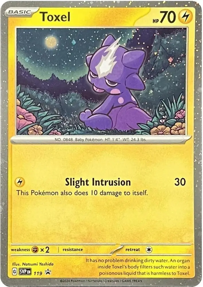 Toxel Pokemon card from Scarlet & Violet Promos