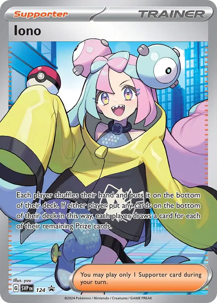 Iono Pokemon card from Scarlet & Violet Promos