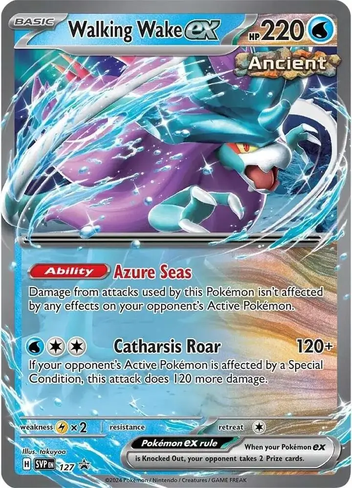 Walking Wake ex Pokemon card from Scarlet & Violet Promos