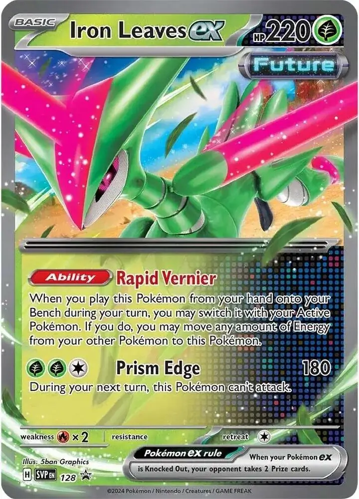 Iron Leaves ex Pokemon card from Scarlet & Violet Promos