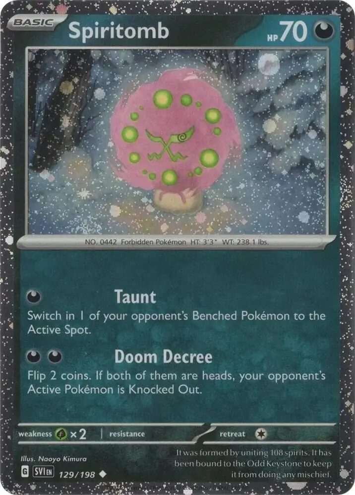 Spiritomb Cosmos Holo Pokemon card from Scarlet & Violet Promos
